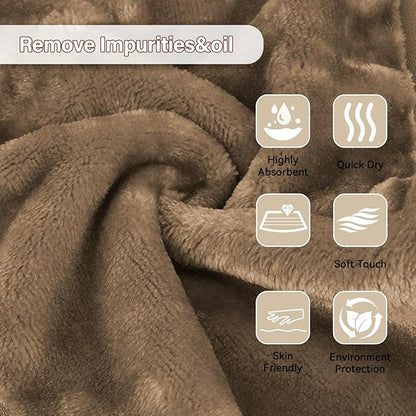 Nugilla Makeup Remover Cloths, 8 Packs Makeup Remover Towels Reusable Face Wash