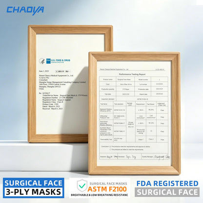 CHAOYA Surgical Masks,Black Face Masks Disposable,Individually Wrapped,50 Pack,Comfy,Breathable
