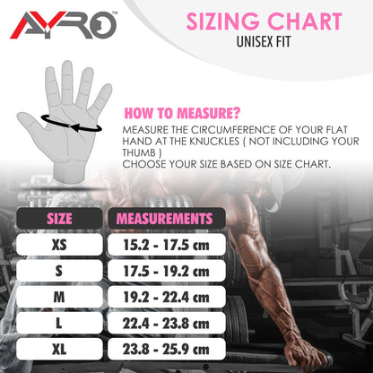 AYRO Workout Gloves for Men & Women – Gym Gloves for Men, Weight Lifting Gloves, with Wrist Support, Breathable Palm Padding, Non-Slip Grip – Ideal for Gym, Fitness, Cross Training, Cycling Gloves