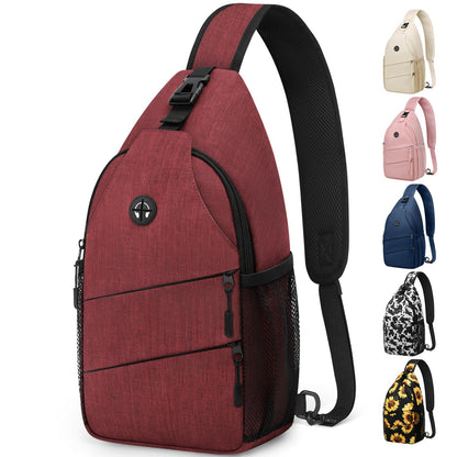 Crossbody Bags for Women Men Trendy Sling Bag Bakpack Casual Chest Bag with Convertible Shoulder Strap