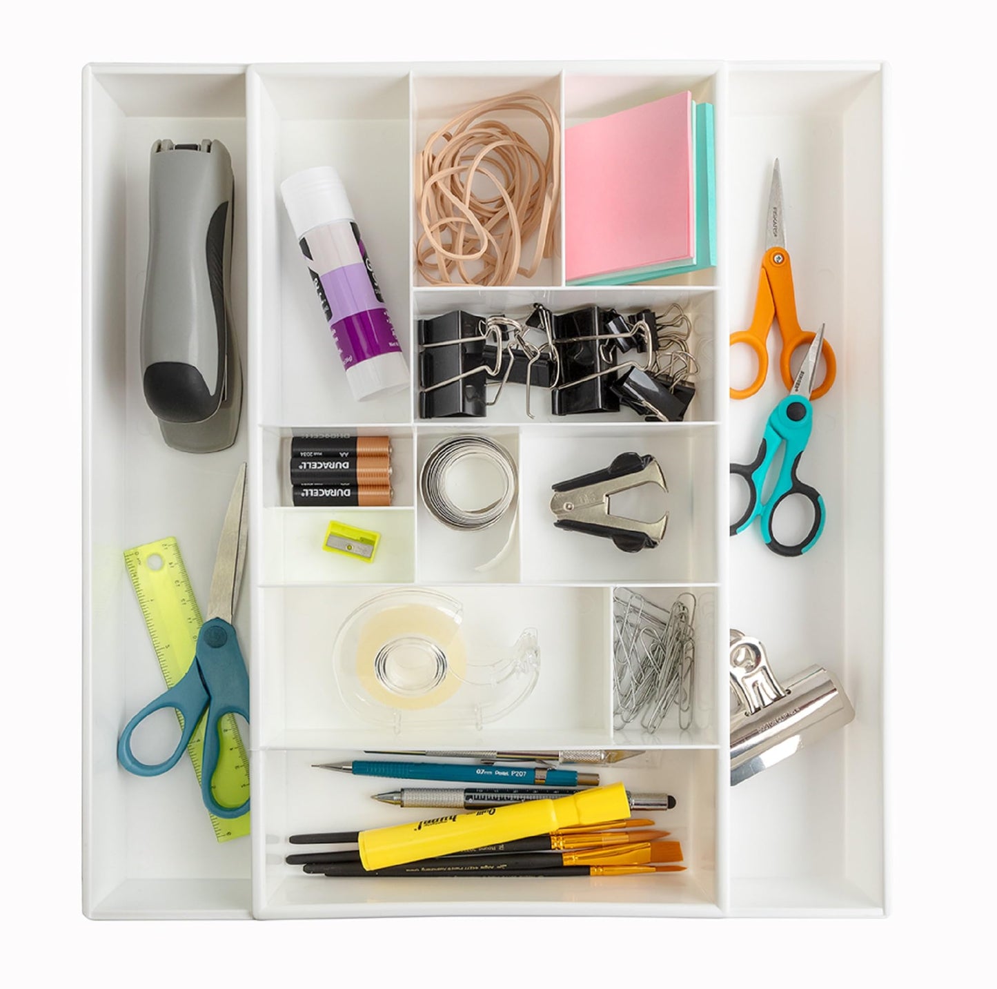 Dial Industries Expandable Junk Drawer Desk Organizer Storage Tray