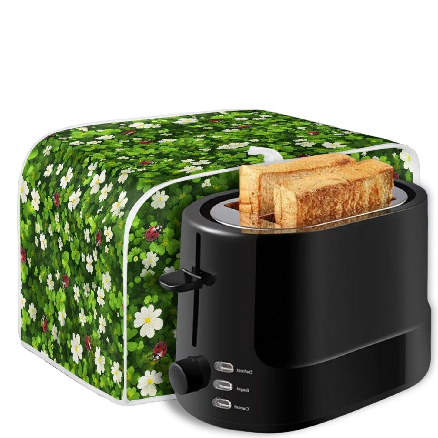 ASQVTIFE Elephant Toaster Covers 4 Slice Wide Slot for Kitchen St.Patrick Day Decor for Kitchen Sunflower Toaster Oven Covers for Kitchen Counter Kitchen Bakeware Protector Thanksgiving Decoration