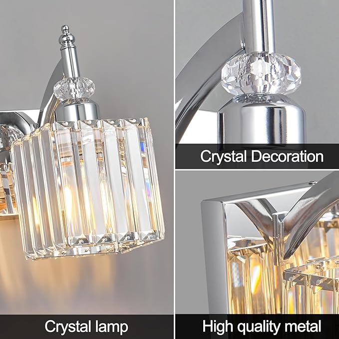 6 Light Bathroom Vanity Light Modern Chrome Vanity Light Fixtures Bathroom Light Fixtures Over Mirror Crystal Vanity Lighting Fixtures