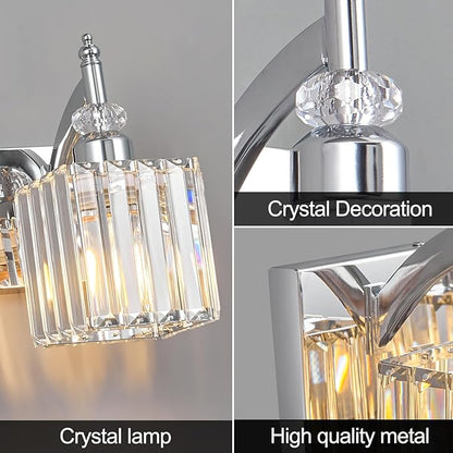 6 Light Bathroom Vanity Light Modern Chrome Vanity Light Fixtures Bathroom Light Fixtures Over Mirror Crystal Vanity Lighting Fixtures