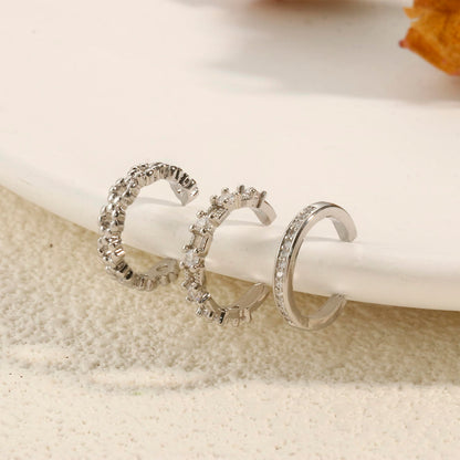 Milacolato 20Pcs Ear Cuff Set Damen Ohrmanschette Ohrringe Earcuffs Set Helix Knorpel Clip auf Wickelohrring Fakepircings Ohr Cuffs Ohrklemme