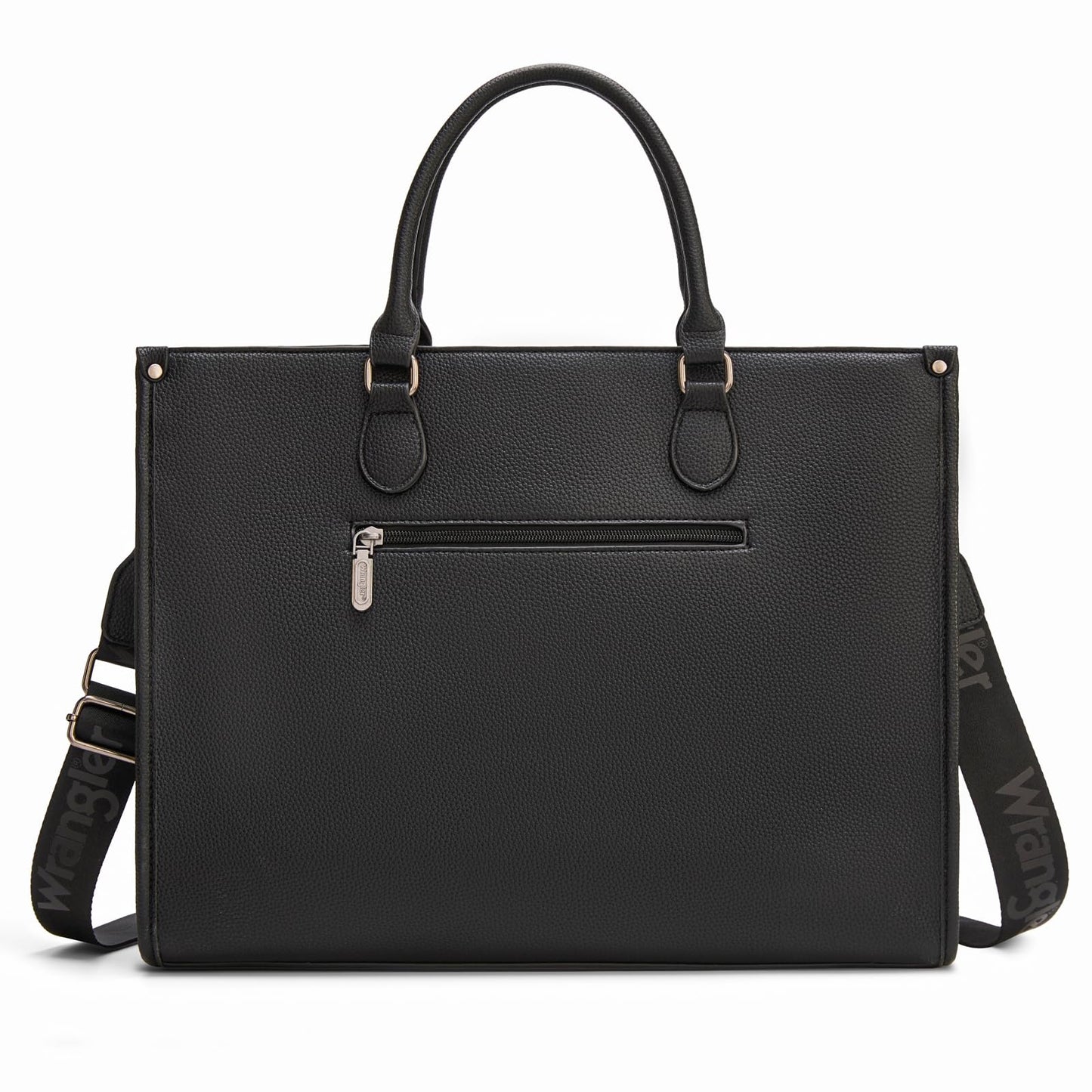 Wrangler Laptop Tote Bag for Women Western Style Work Crossbody Bag with Top Handle AR-WG389-8119BK