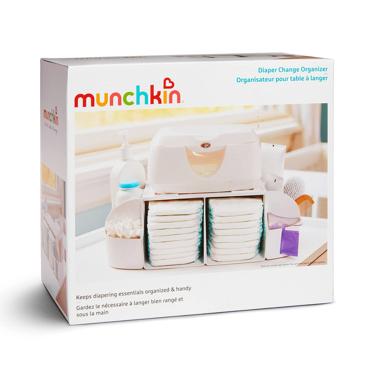 Munchkin® Diaper Change Organizer, Green/white