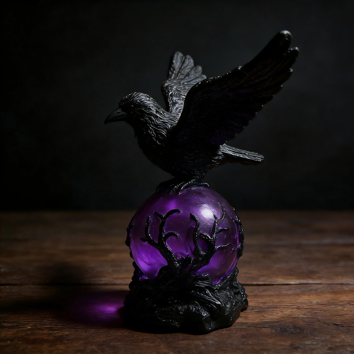 SDIHOIXQ Crow Lamp Raven Table Lamp with Bulb, Bird DeskLamps, Gothic Home Decor Crow Light, Christmas Raven Lamp forBedside Bedroom Living Room Decor