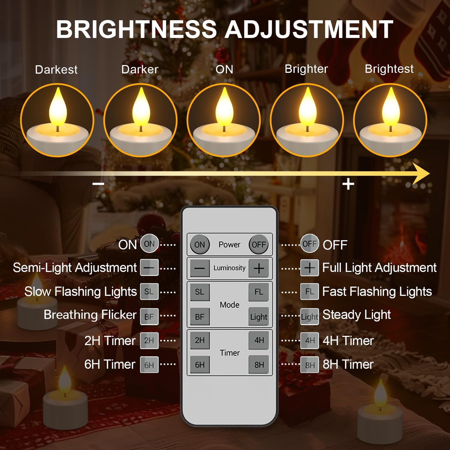 PChero Rechargeable Flameless Candles with Remote Timer & Charging Base, Long Lasting LED Tealight Battery Operated Flickering Candles for Home Decor Wedding Halloween Christmas, 6 Pack