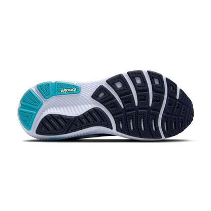 Brooks Women’s Ghost 17 Neutral Running Shoe - Navy/Green/Turquoise - 13 Narrow