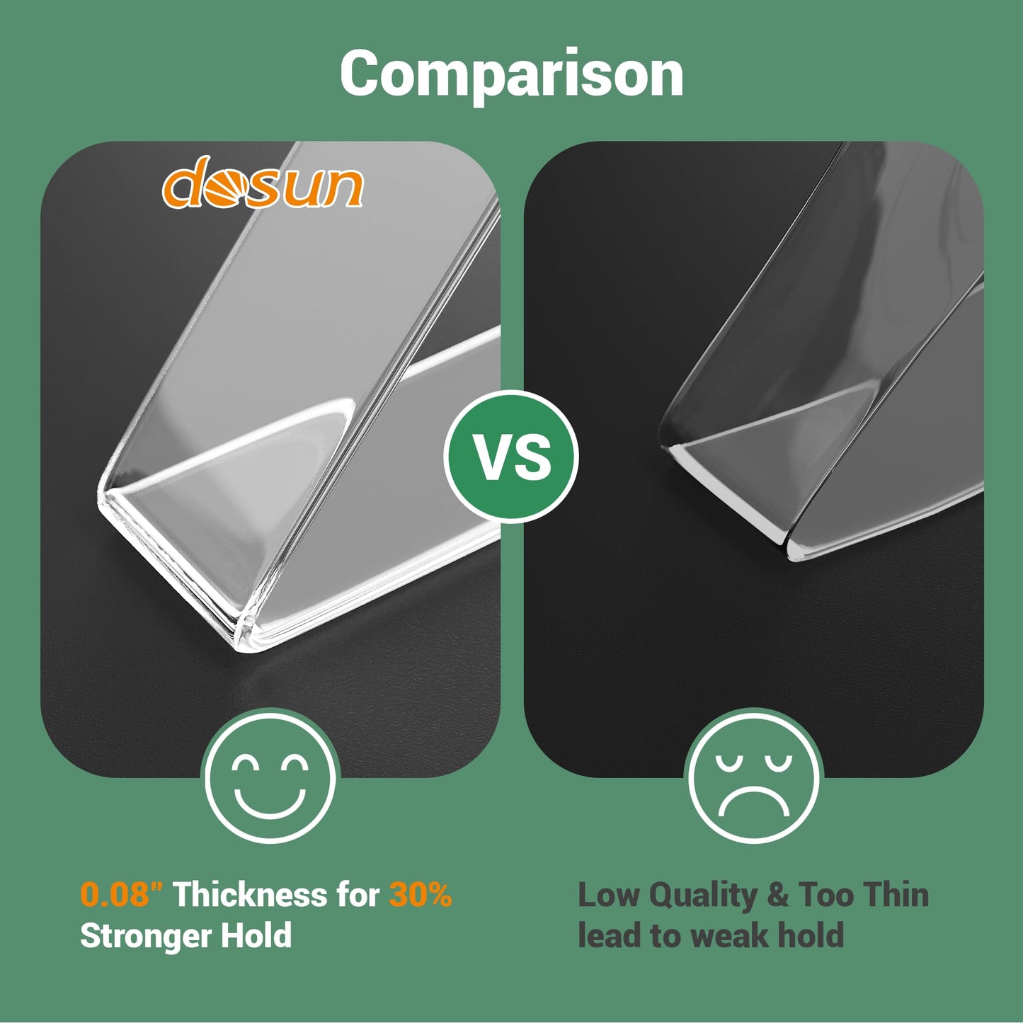 dosun Double Sided Tape Heavy Duty(4 Rolls, Total 40 FT), Sided Nano Tape, Strong Double Sided Tape for Walls, Used for Carpet, Poster, Picture Hanging, Outdoor Multifunctional Mounting Tape