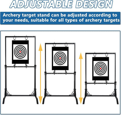 Adjustable Archery Target Stand - Compatible with Bag & Foam Targets | Indoor/Outdoor Shooting
