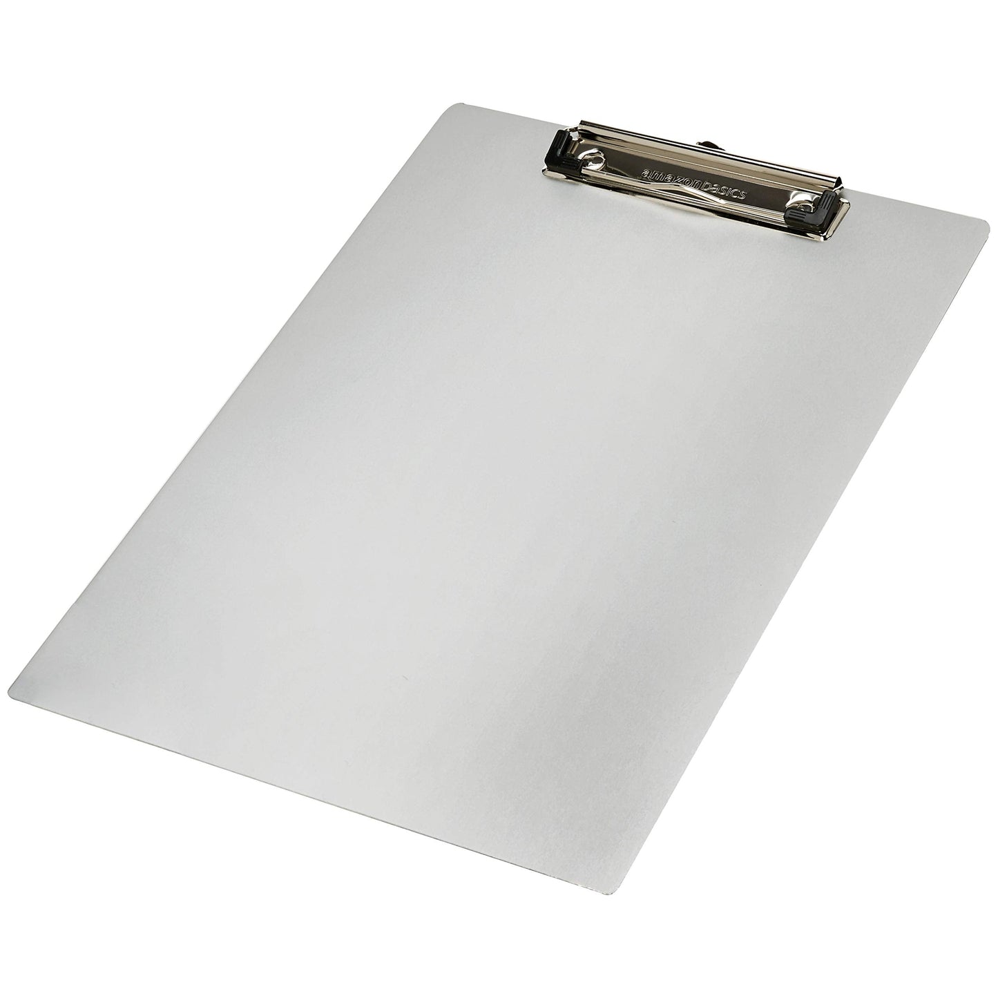 Amazon Basics Aluminum Clipboard, Letter Size, Office Supplies, 2-Pack, Silver