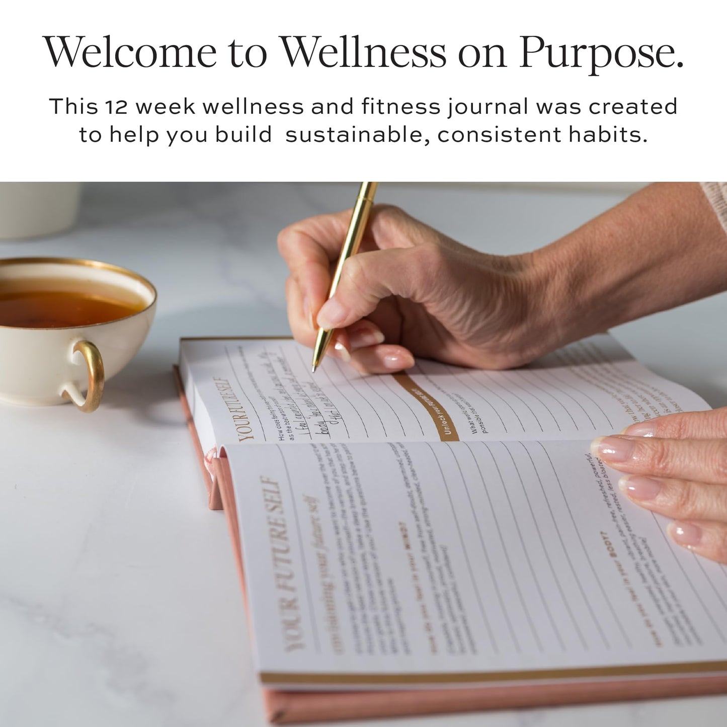 Paper & Progress Wellness Journal – 12-Week Fitness & Self Care Journal for Women | Daily Habit Tracker, Meal Planner, Workout Log, Weekly Reflections & Mindset Coaching Prompts