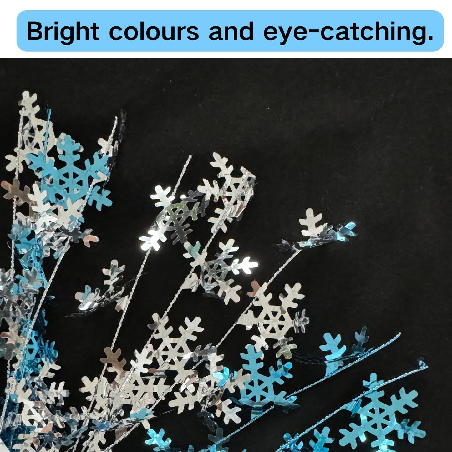ALISSAR 2-Pack Snowflake Centerpieces-Holiday Table Decorations for Home Decor Birthday during Christmas
