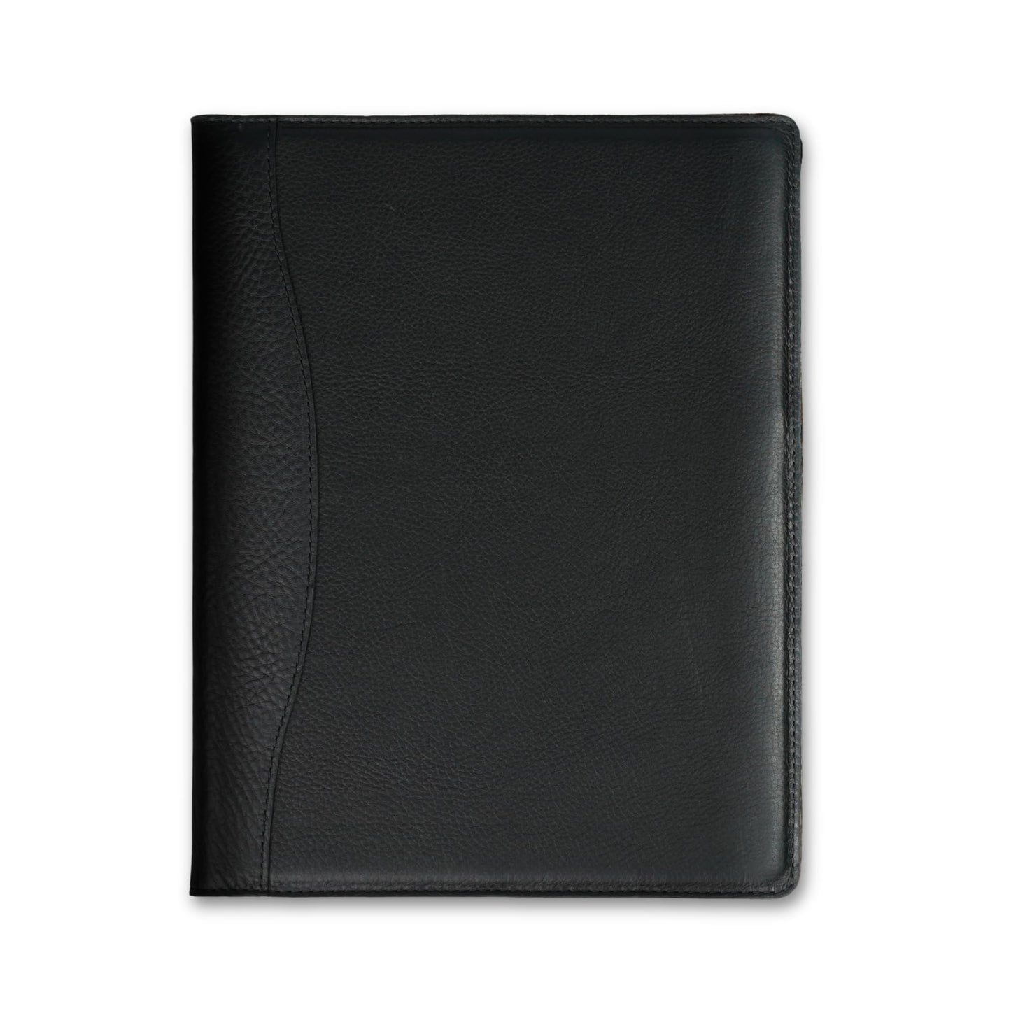 Full-Grain Leather Legal Padfolio – Slim 8.5x11" Portfolio with Pen Holder & Card Slot – Personalized Gift for Professionals, Grads, Lawyers & Creatives (Marshall - Dymnos Black)