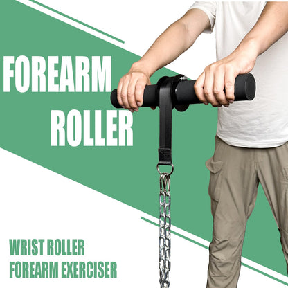 KORIKAHM Forearm Strengthener Roller, Dia: 2.2" Forearm Workout Equipment with Thick Handle, Wrist Roller, Forearm Blaster for Wrist and Arm Grip Strength Trainer (Fat Wrist Roller)