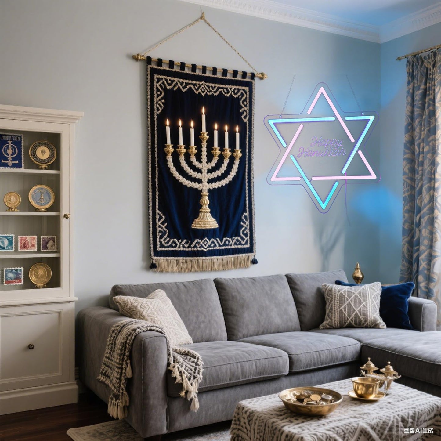 Hanukkah Neon Sign,