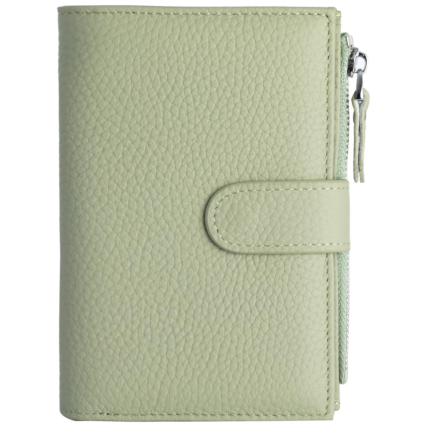 ilovever Passport wallet and Card Slot Combo RFID Blocking Slim Leather Travel Passport Wallet for Men and Women with Zippered Coins Pocket Passport holder, Light Green