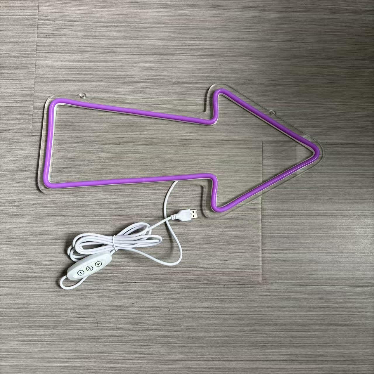 Arrow neon sign, Arrow led sign, light up sign Neon sign for business Light up sign business