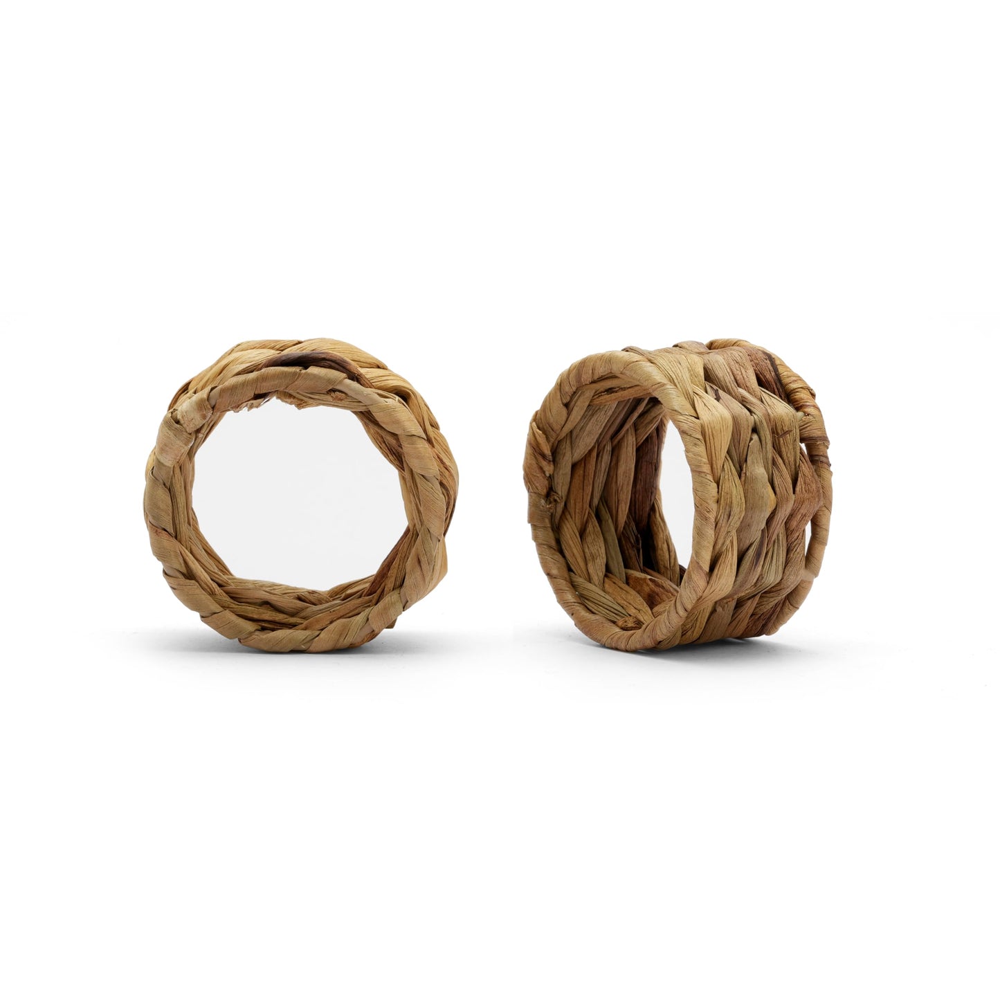Napkin Rings – Pack of 12, Handwoven Rustic Table Décor (Water Hyacinth)