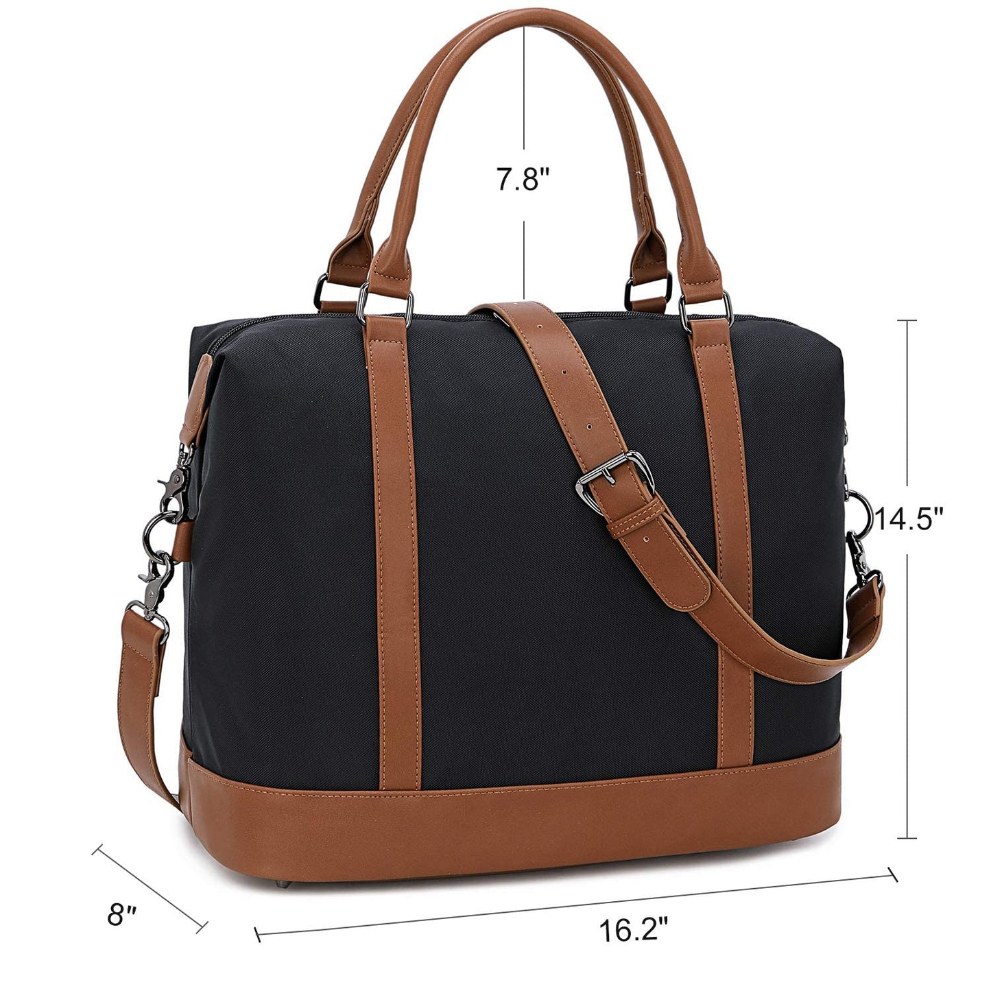 CAMTOP Women Ladies Weekender Travel Bag Canvas Overnight Carry-on Duffel Tote Luggage