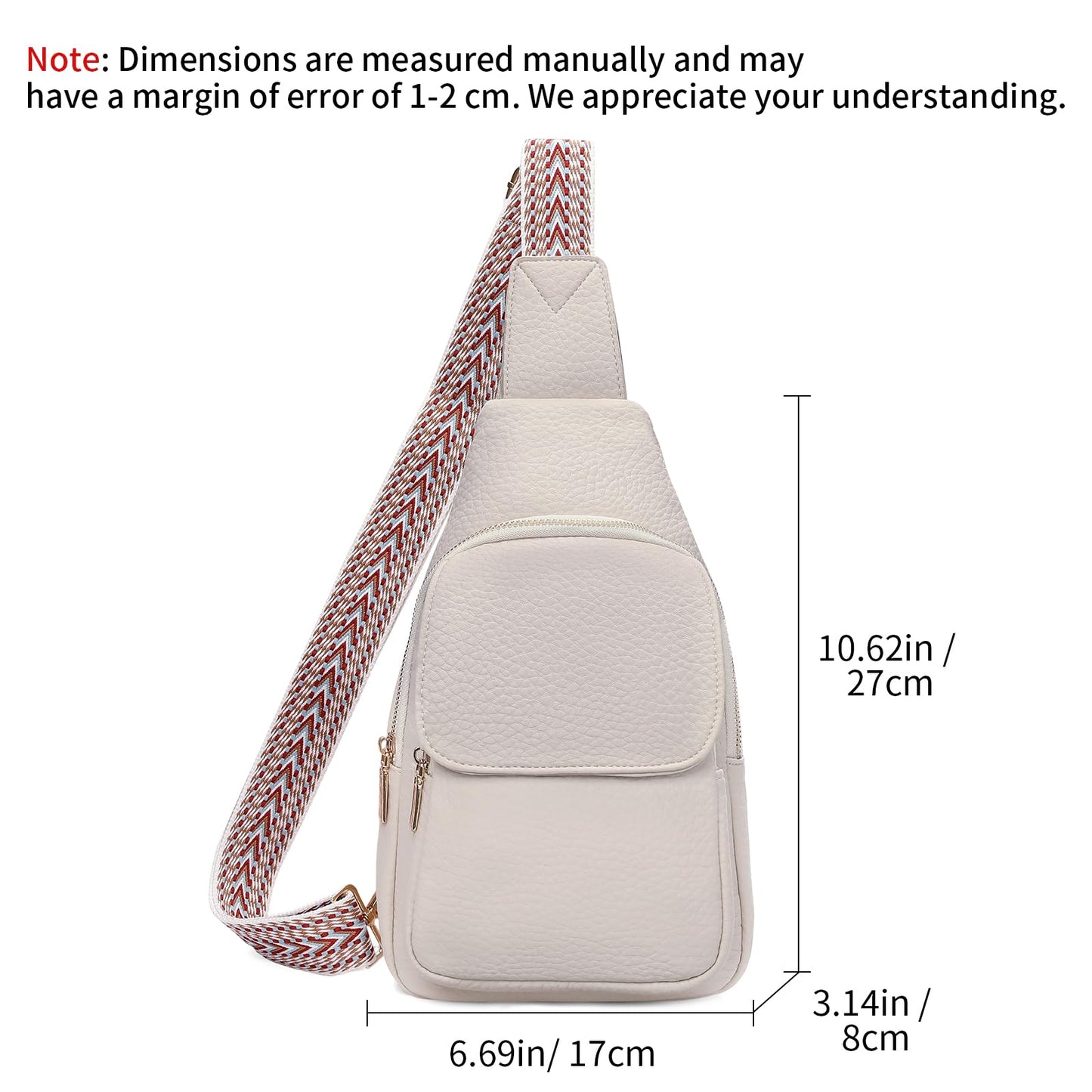 SENDEFN Sling Bag Crossbody Bags for Women Cross Body Purse Leather Fanny Pack Chest Bag for Travel