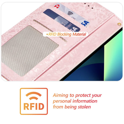 UEEBAI Wallet Case for iPhone 15 Pro Max, PU Leather Phone Cover Kickstand RFID Blocking Flip Case Card Slots Wrist Strap Relief Engraved Pattern Magnetic Closure Flower Folio Wallet, Blue Butterfly