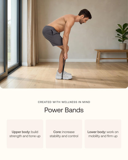 BetterMe Power Bands - Heavy Duty Resistance Bands for Working Out - Long Loop Resistance Bands for Strength Training, Pull Up Assistance, Mobility & Stretching