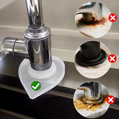 Silicone Faucet Mat Kitchen Tap Sink Countertop Protector Clear Compact Splash