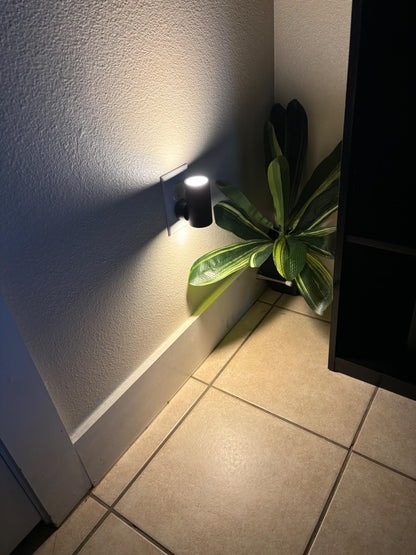LED Night Lights Plug into Wall, Dusk to Dawn Sensor,5-300LM Adjustable Brightness, Soft White 3000K,Dimmable Night Lights for Kitchen,Hallway Bedroom,Stairs, 2 Pack