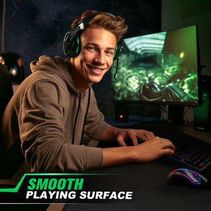 LifeTrim Huge 46”x17” 5mm Gaming Mouse Pad Large Mouse Pad for Desk Mouse Pad Gaming Giant Black XXL Thick Long Extra Large Extended Big Mouse Pad Gamer Desk Mat