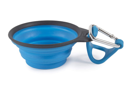 Dexas Popware for Pets Collapsible Travel Cup, Large, Gray/Blue