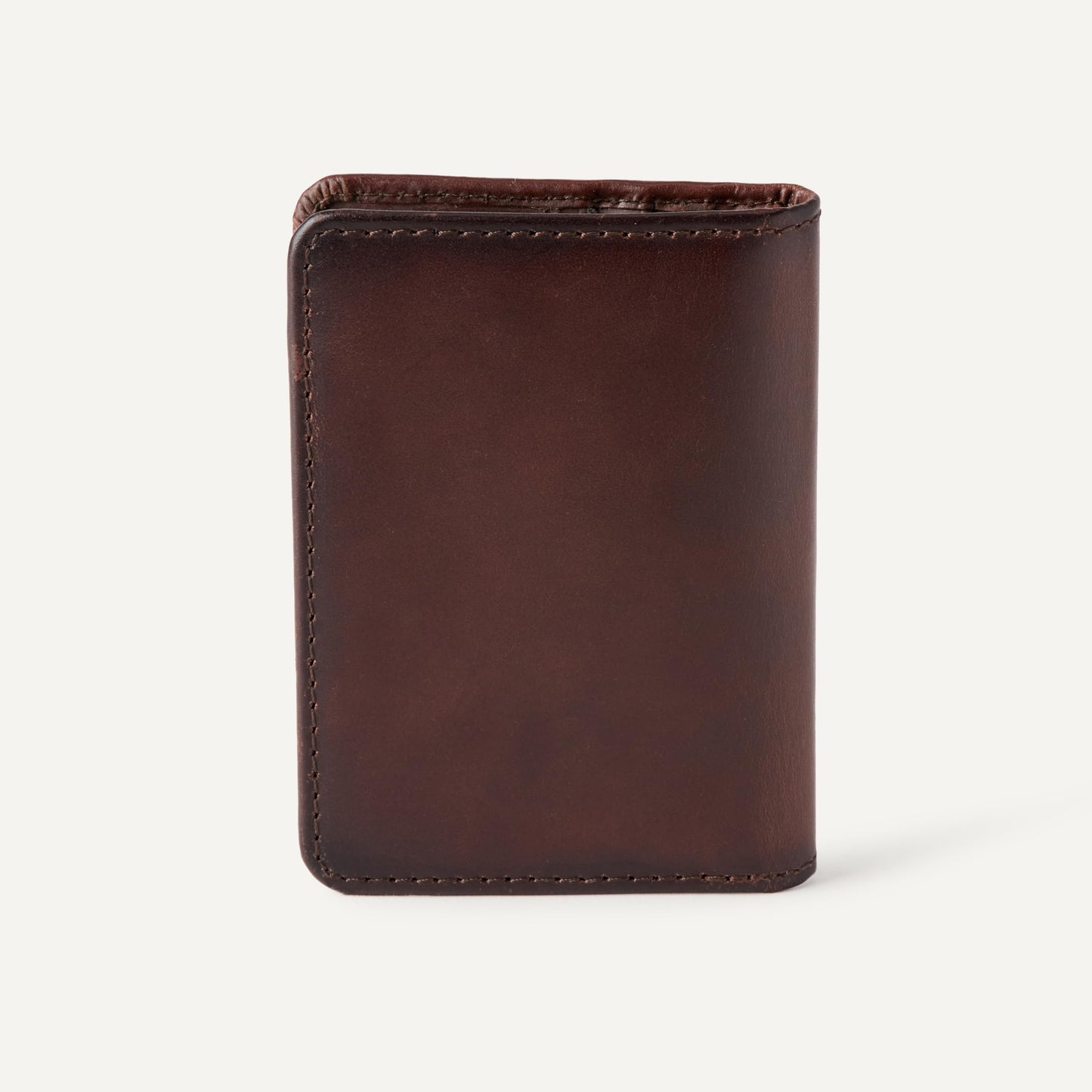 Amazon Essentials Men's Leather Casual Card Case Bifold Wallet, Brown, One Size