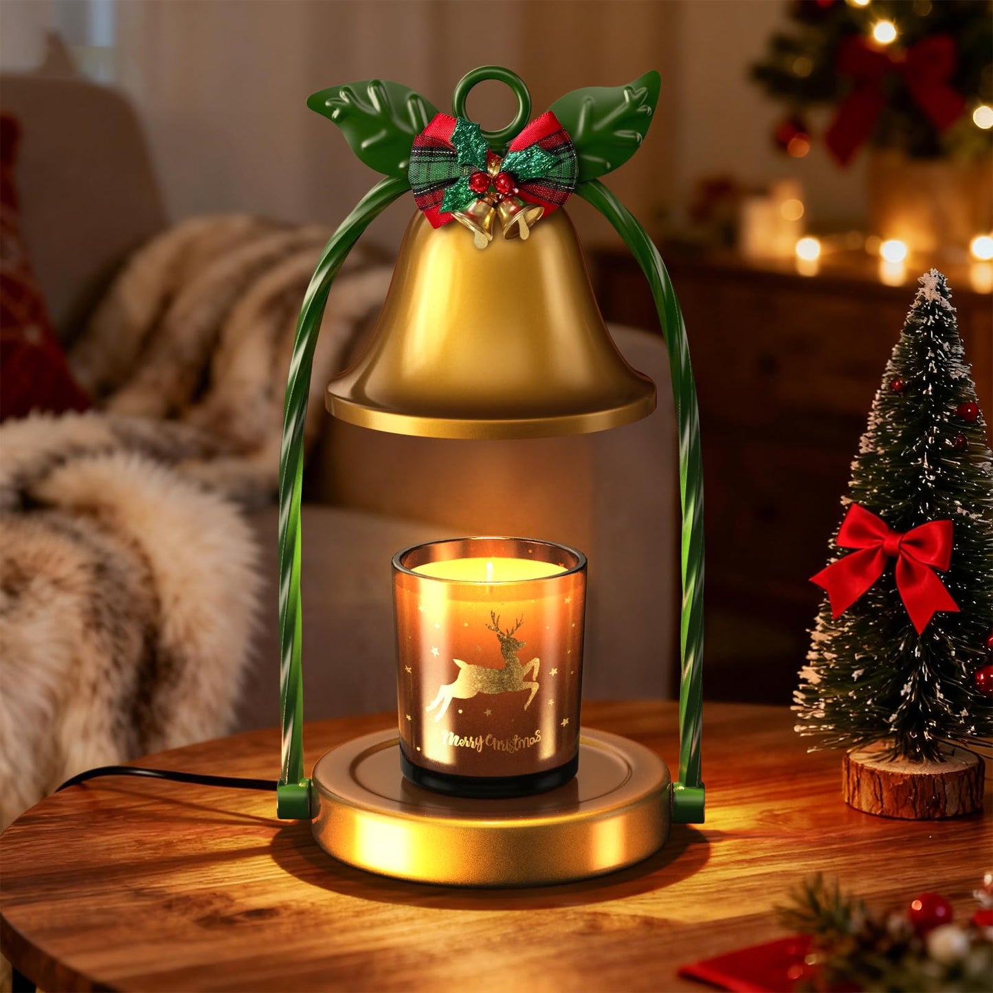 WYghyronic Candle Warmer Lamp with Timer & Dimmable 4-Level Brightness - Adjustable Height,for New Home Bedroom, Gifts for Women (Christmas)