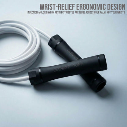 Elevate Rope Heavy Jump Rope Adjustable 3 m with Free Training App – 10 mm Weighted PVC Cable for Strength, Cardio & Endurance