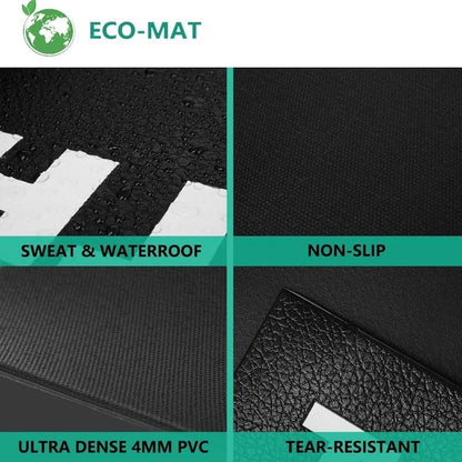Bike Mat for Peloton & Wahoo Kickr - Durable PVC Indoor Trainer Mat | 30x60in & 30x72in Options