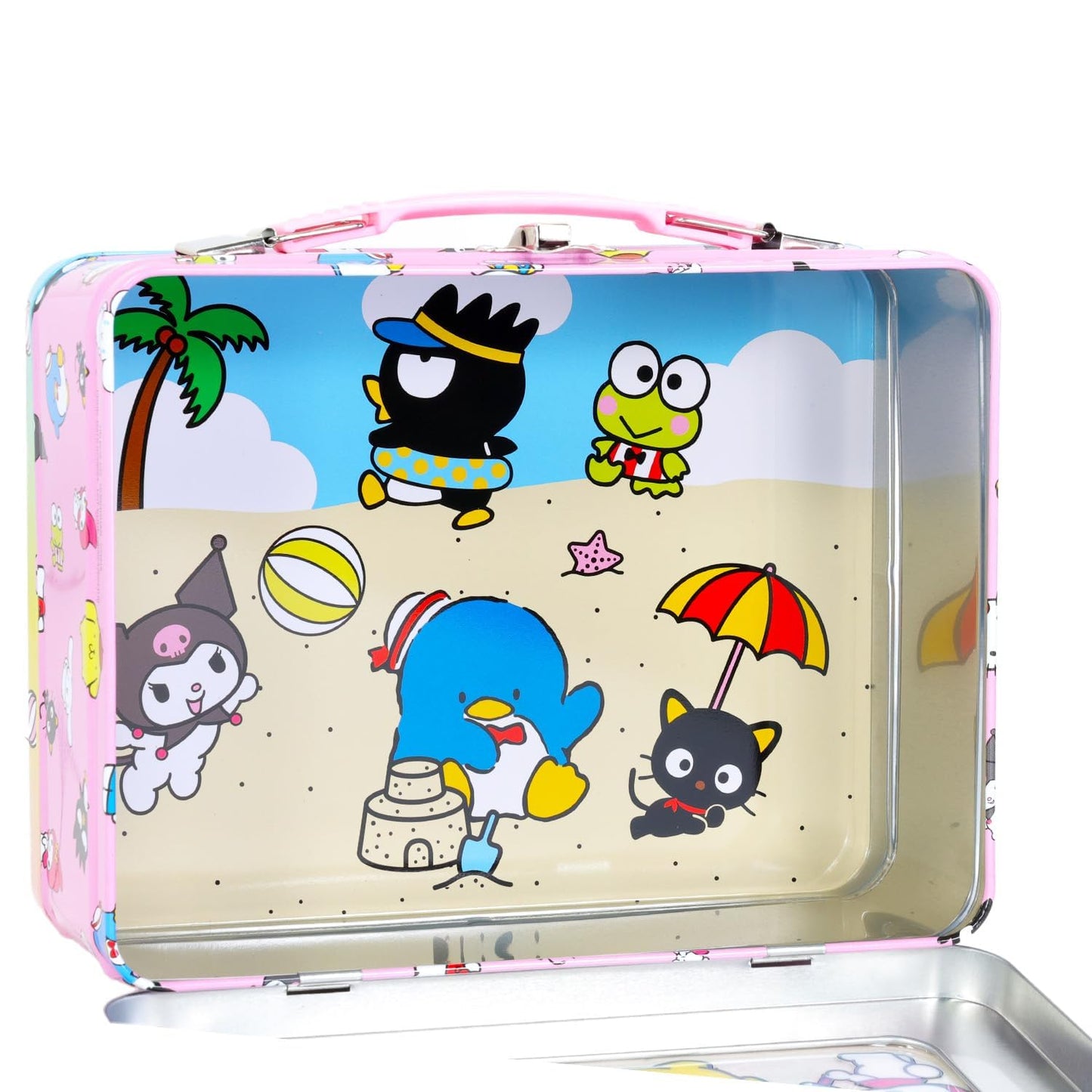 Hello Kitty and Friends Tin Lunch Box Set - Sanrio School Supplies Bundle with Hello Kitty and Friends Lunch Tin, Water Bottle, Stickers, More | Sanrio Lunch Container for Kids