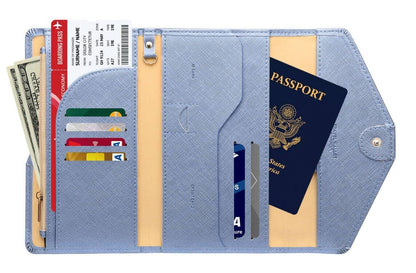 ZOPPEN Passport Holder Passport Wallet Travel Essentials Document Organizer, Passport Cover Rfid Travel Wallet Womens