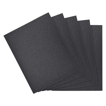 Utoolmart 120 Grit Sandpaper, 9 x 11 Inch Wet Dry Silicon Carbide Sandpaper, Hand Abrasive Sanding Sheets for Wood Furniture Metal Automotive Polishing 5pcs