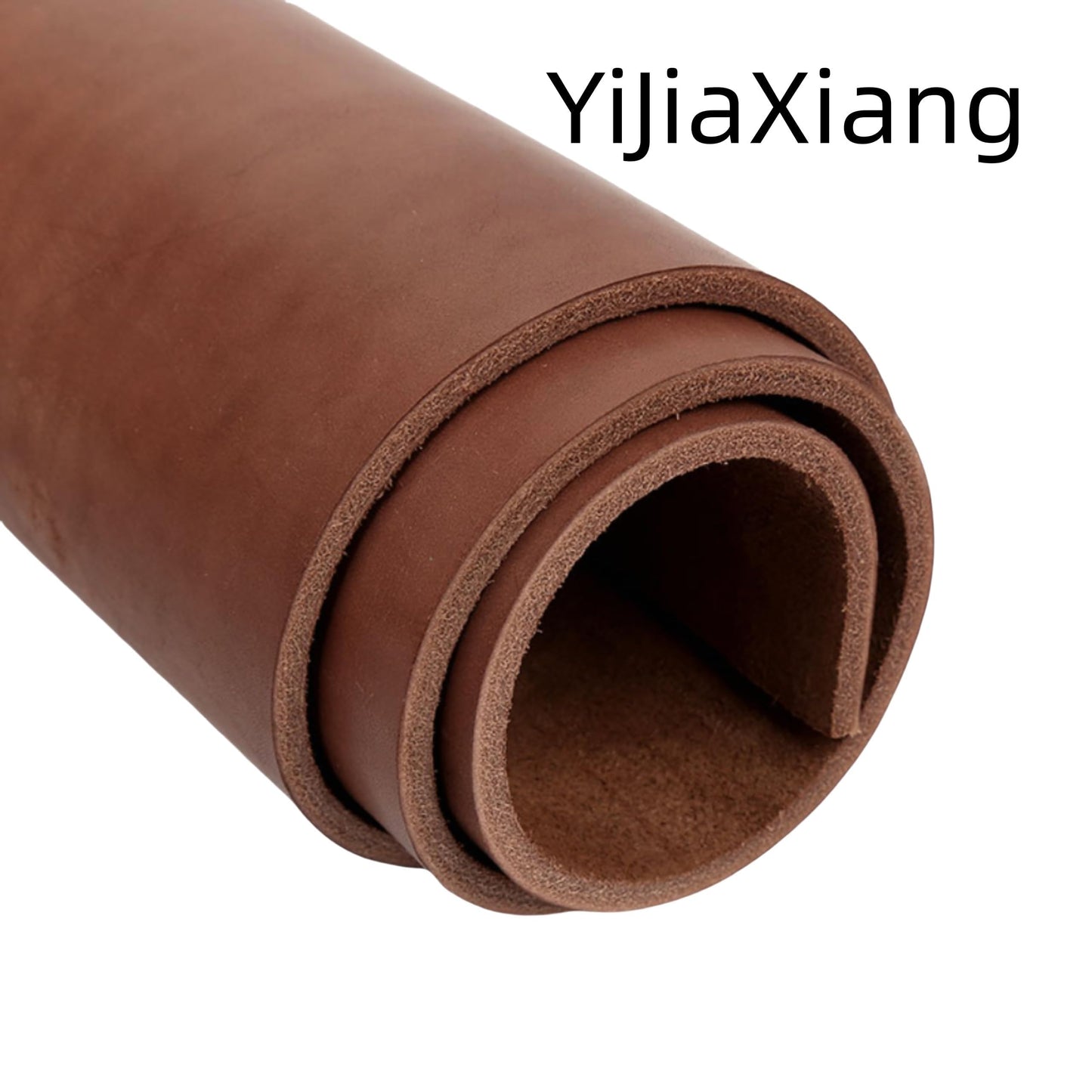 Full Grain Leather Sheet, 4-5mm Thick, Brown Leather, Vegetable Tanned Leather for Crafting, Tooling, Sheath Making (Brown 20 x 40 inches)