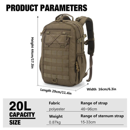Mardingtop Small Military Tactical Backpack for Men 20L Molle Rucksack EDC Daypack for Hiking,Travel,Camping, Hunting