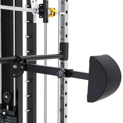 Altas Strength Light Commercial Smith Machine Home Gym with Pulley System Squat Rack Pull-Up Bar Total Body Cage Workout Equipment Tower Weight Lifting Leg Press Strength Training 3087B