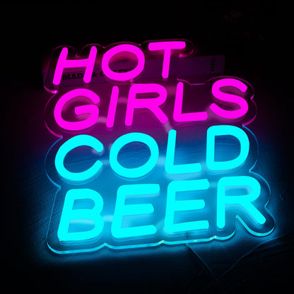 Beer Neon Sign Led Neon Lights For Wall Decor, USB Powered Light Up Bar Signs For Man Cave, Home Bar, Pub, Wall Decor - Best Gifts for Beer Lovers, Birthday, Christmas