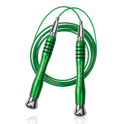 High Speed Jump Rope - Self-Locking No-Screw Design, Weighted Jump Rope, 360° Fast Rotation, Silicone Textured Design, Non-Slip, Includes 2 Speed Ropes Cables for Optimal Fitness Training & More - CrossFit Jump Rope.