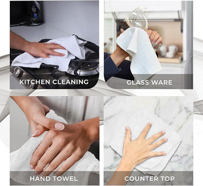 Avalon Towels Cotton Washcloths – Size 12x12 Inches, 100% Ring Spun Cotton