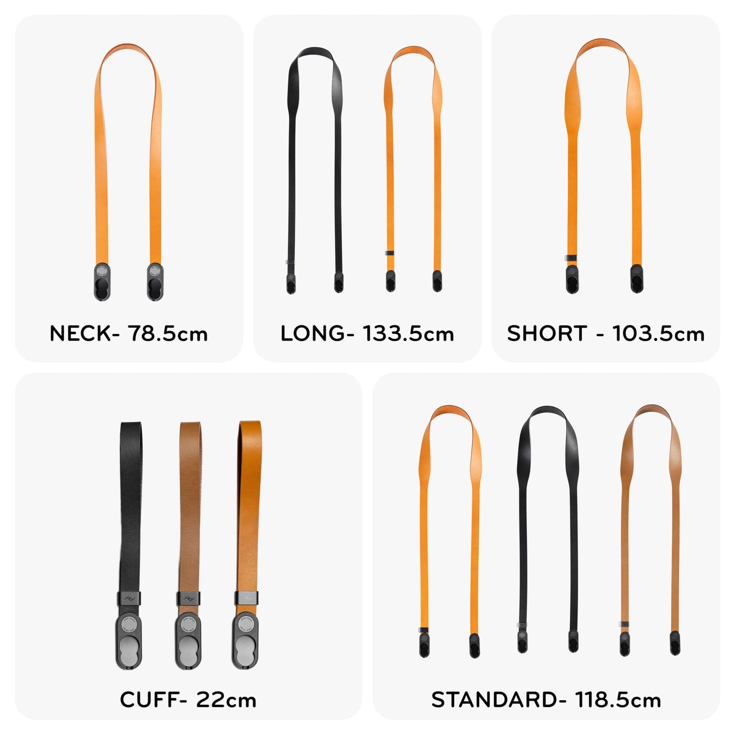Peak Design Form Cuff Leather Camera Wrist Strap, Tan, Compatible with DSLR, Compact and Point-and-Shoot Cameras, Quick Release & Connection, 100 lb Capacity, Camera Straps for Photographers