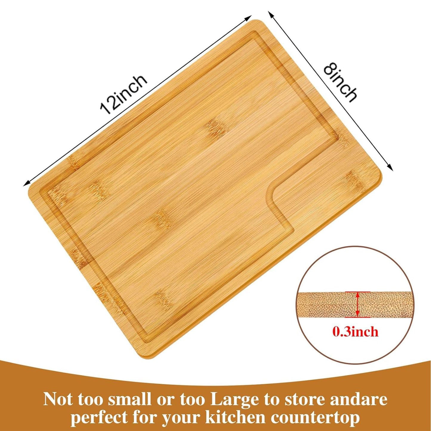 Lincia 12 Pcs Cutting Board Bulk with Juice Groove Christmas Charcuterie Board Large Bamboo Rectangular Wooden Cutting Boards for Kitchen Xmas Party Bridal Shower Favor Meat Cheese Bread Vegetables