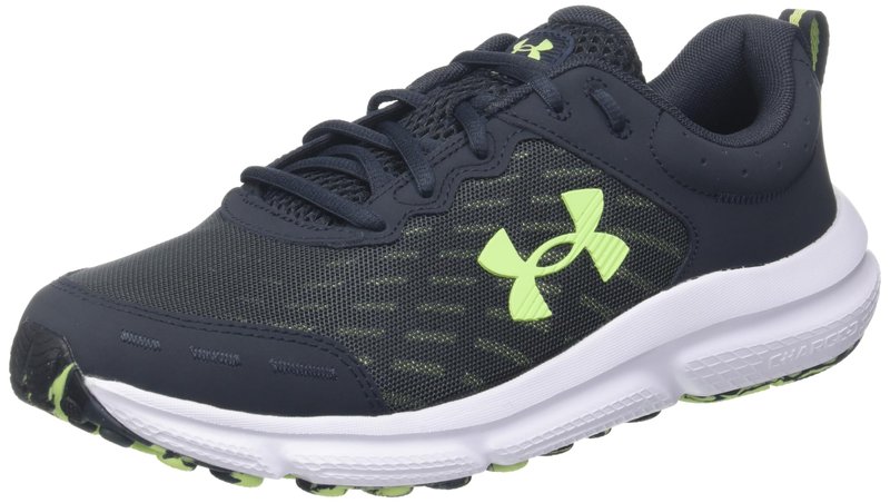 Under Armour Men's Charged Assert 10 Shoes, Anthracite/Anthracite/Morph Green, 12