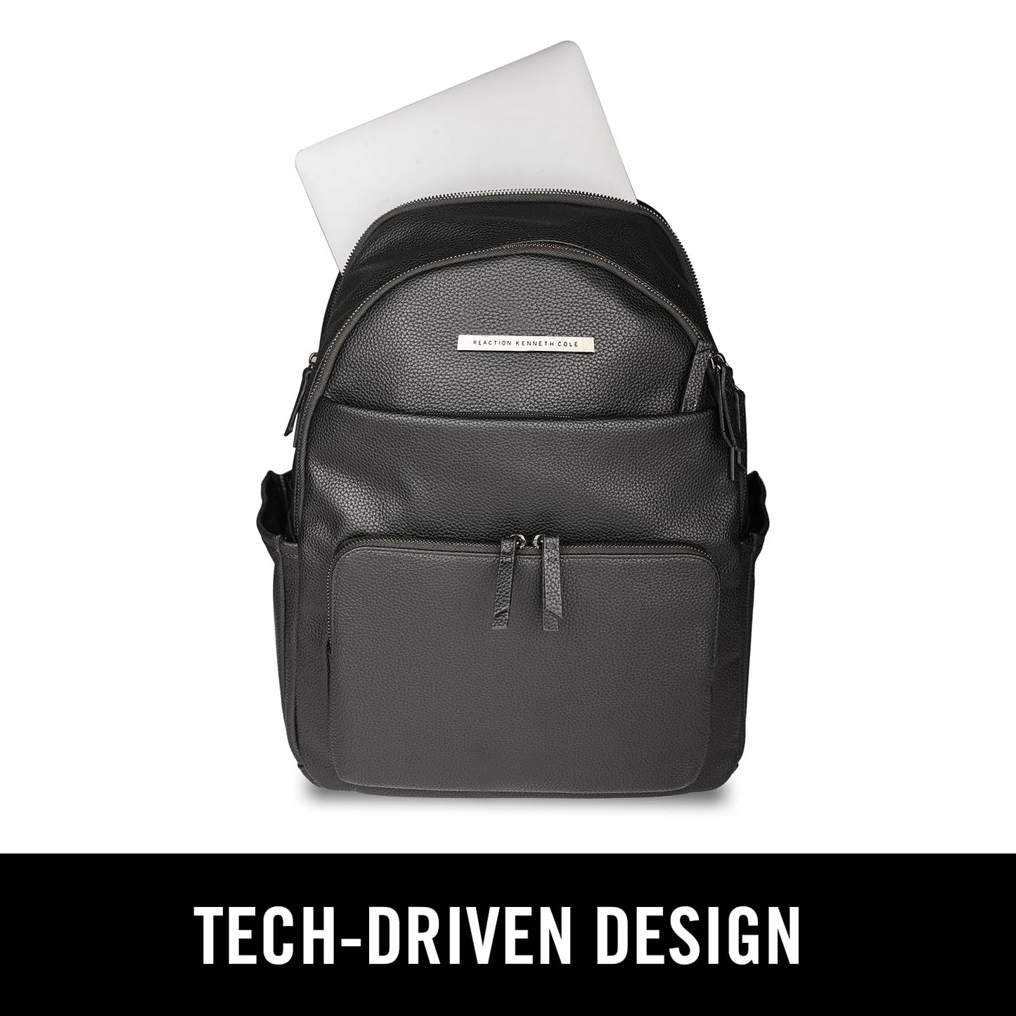 Kenneth Cole Reaction Marley Double Compartment Vegan Leather Womens 15" Laptop Fashion Backpack